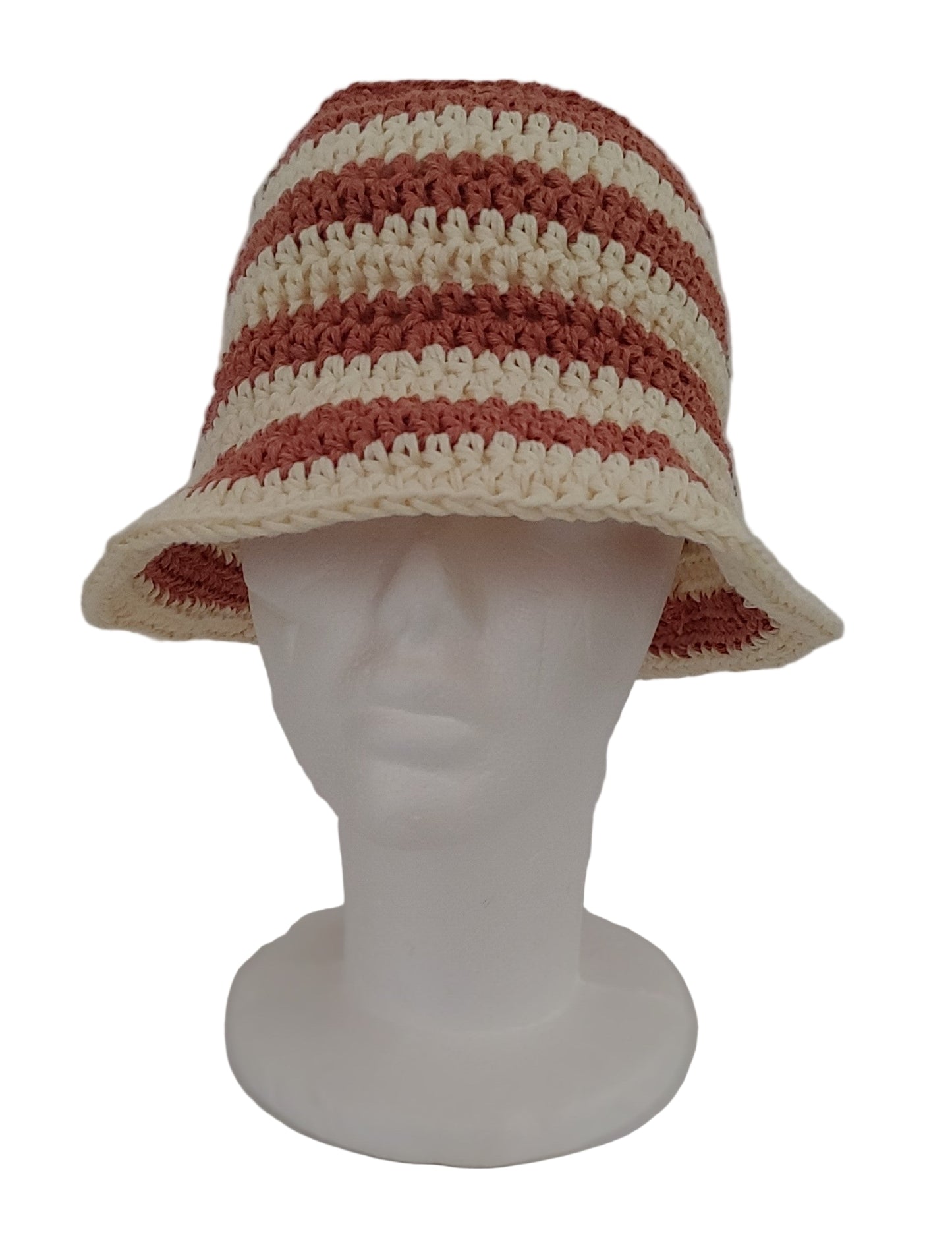 Brown Stripe Bucket Hat L/XL