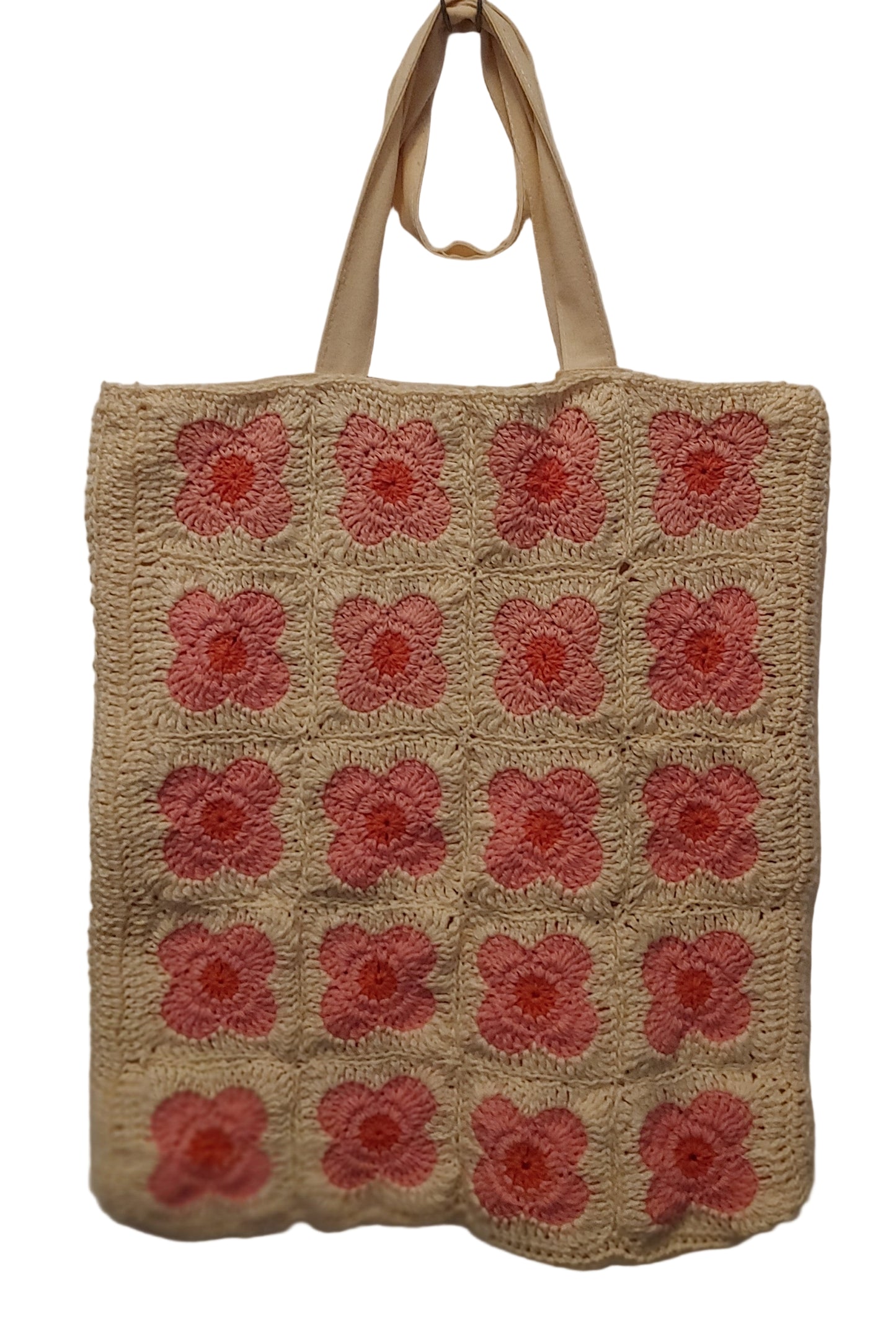 Pink Floral Tote Bag
