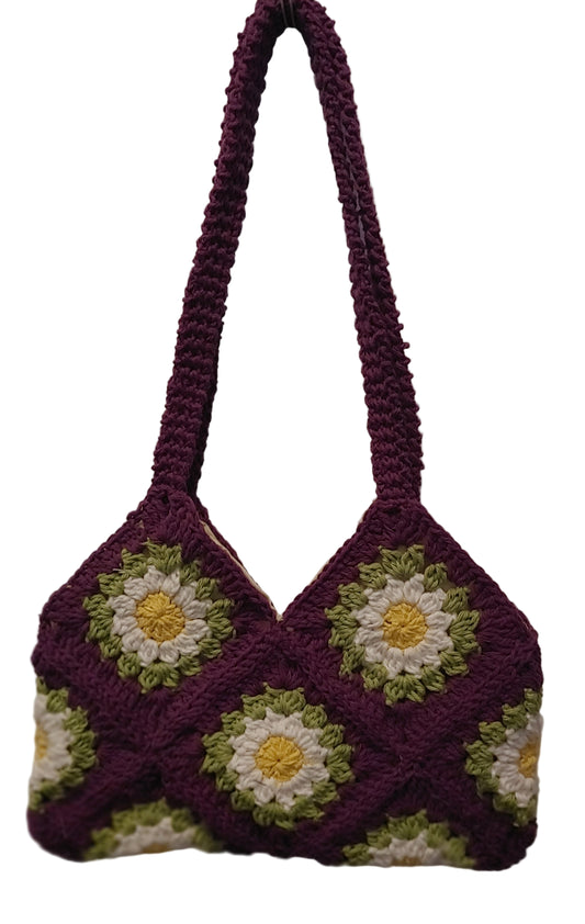 Purple Passion Floral Purse