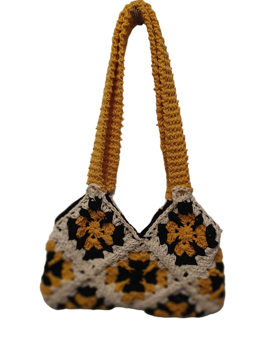 White & Yellow Purse